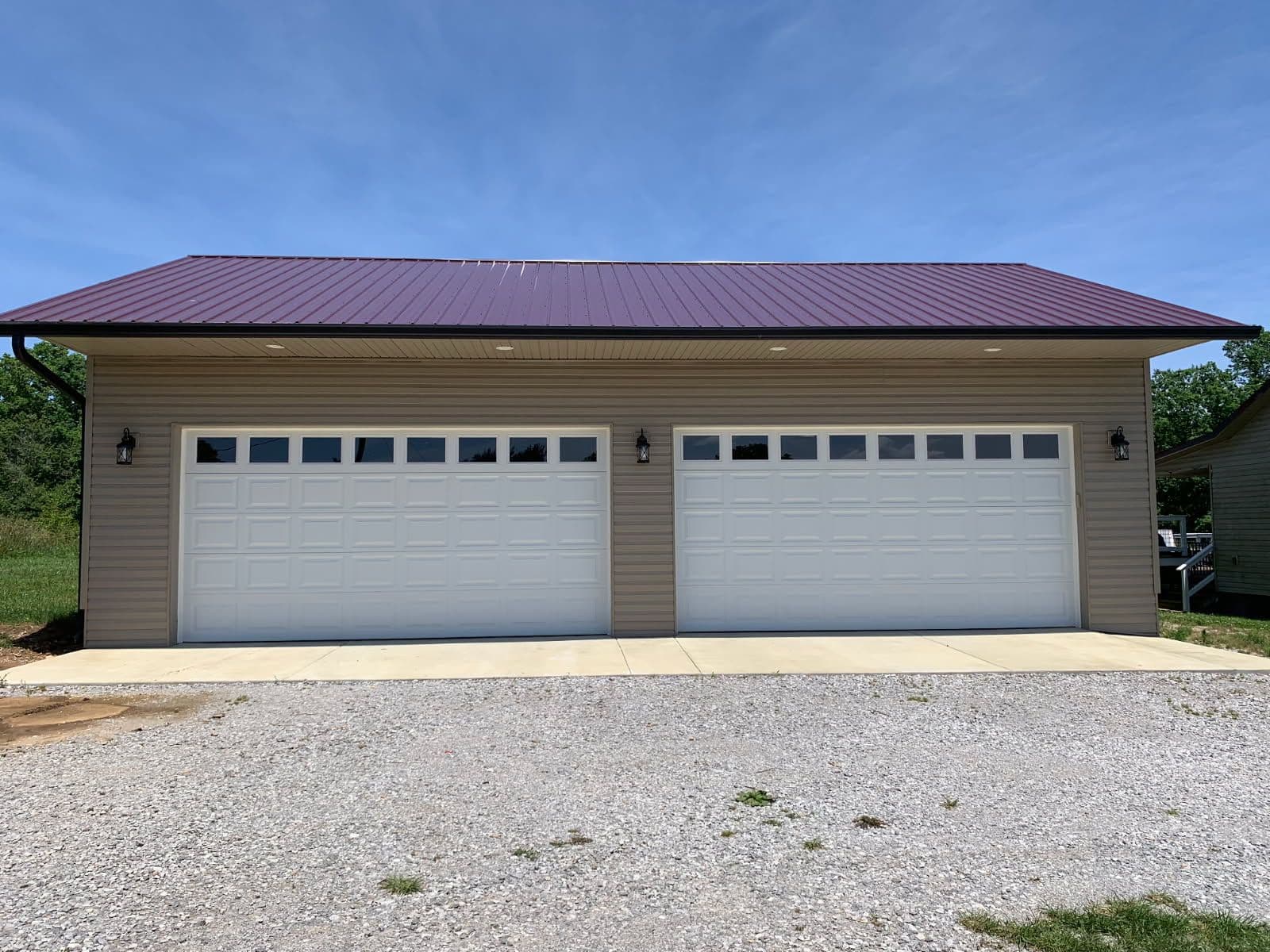 Project Two Insulated Garage Doors Installed with Belt-Drive Openers image