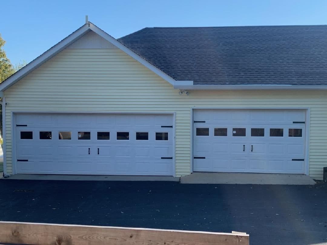 Gallery photos for Walnut Garage Door Upgrade with Glass for a Fresh New Look: Image #1